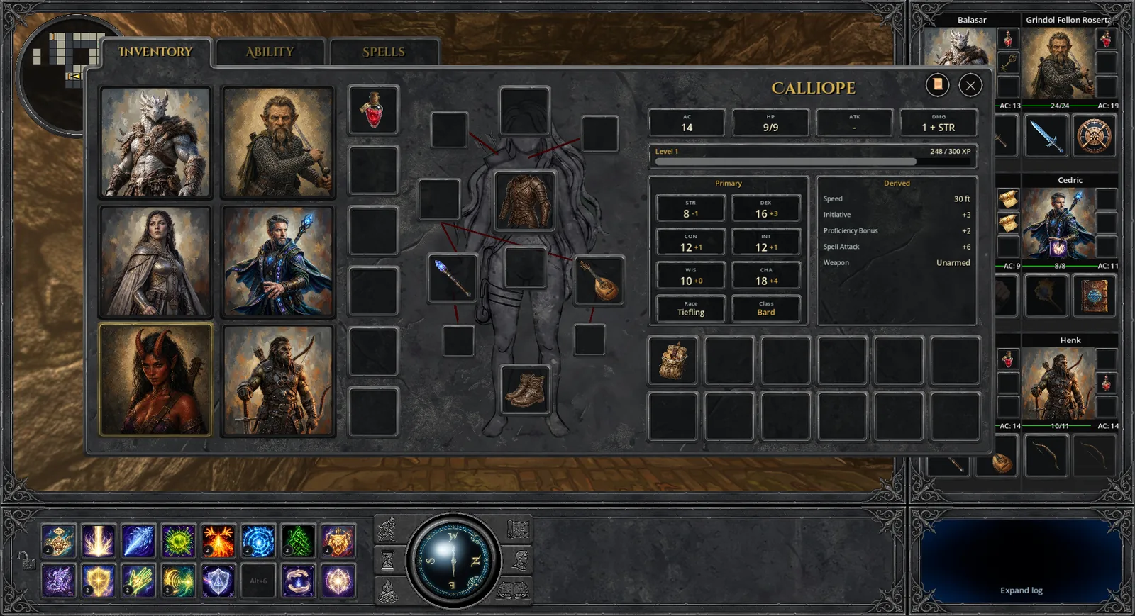 Inventory and equipment