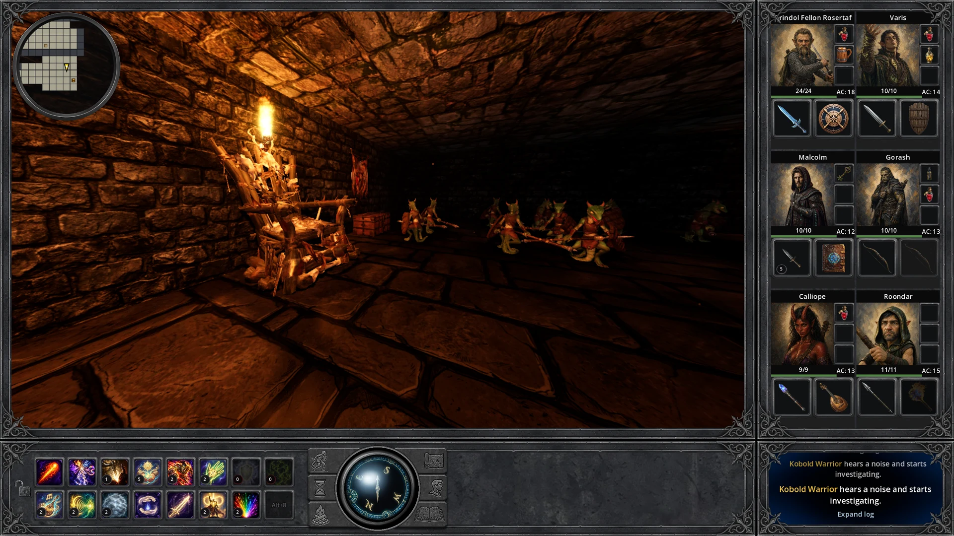 Kobold lair and bone throne