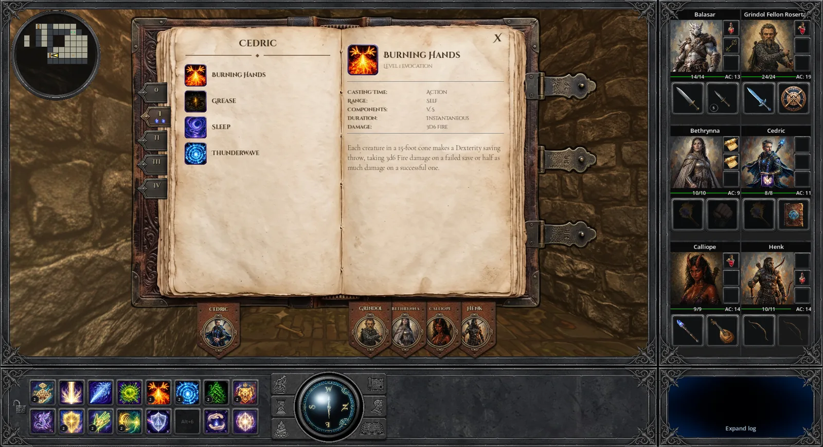 Spellbook and prepared spells